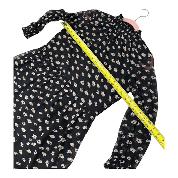 Madewell Mistlight Mock neck Dress In Seattle Floral Size S - Picture 11 of 13